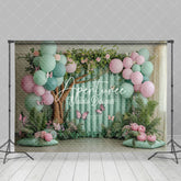 Aperturee - Aperturee Bohemian Willows Pastel Photography Spring Backdrop